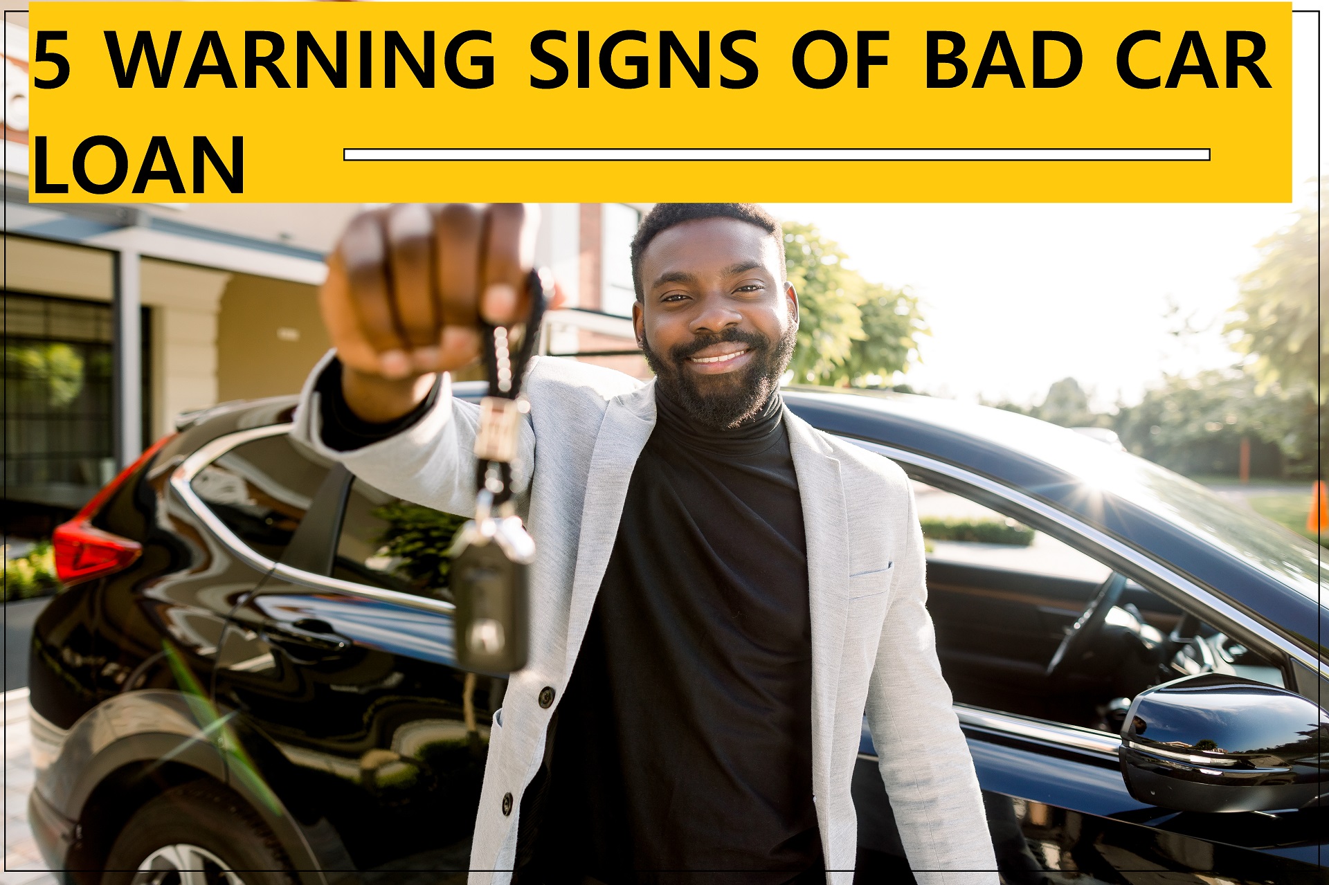 A man holding car keys