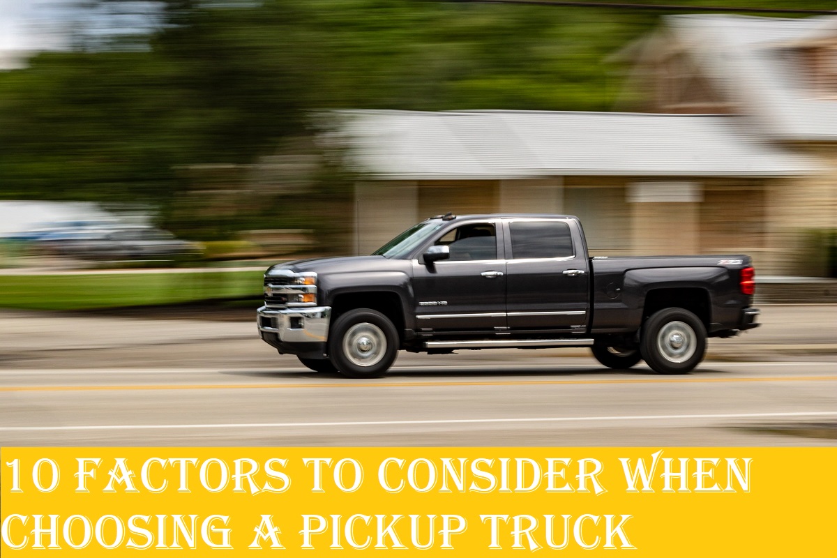 A moving pickup truck