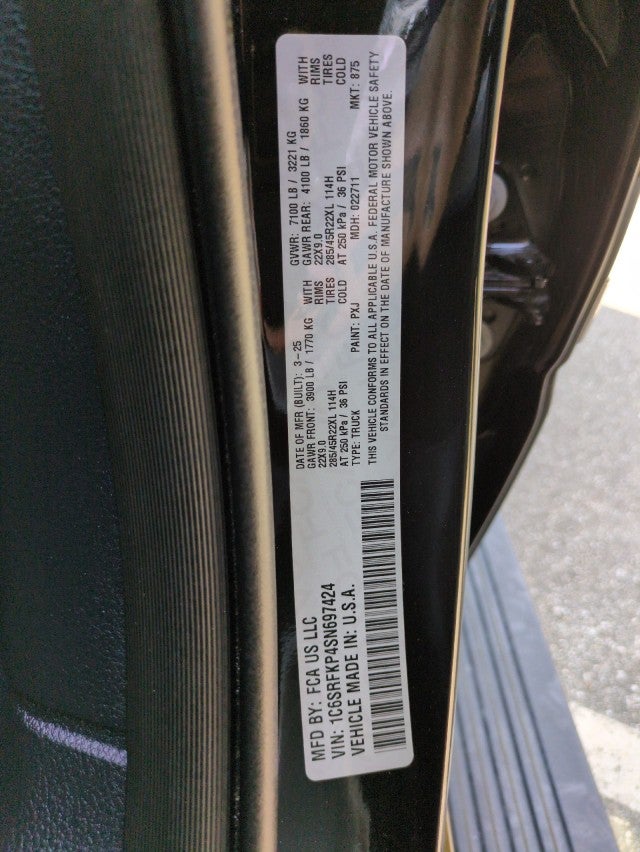 2025 RAM 1500 Tungsten Crew Cab 4x4 5'7" Box