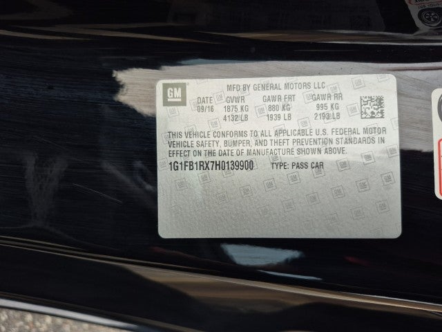 2017 Chevrolet Camaro 1LT